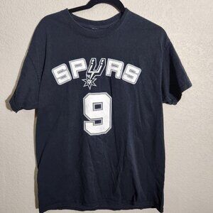 San Antonio Spurs Shirt Mens Large NBA Basketball Tony Parker 9 Tee T-Shirt